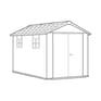 Oakland Shed 7.5x13ft - Grey
